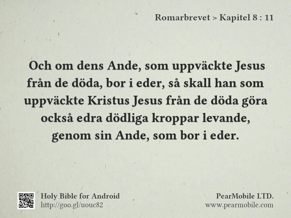 Romarbrevet, Kapitel 8:11